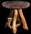 Arizona Petrified Wood Table With Wood Base #94518-4